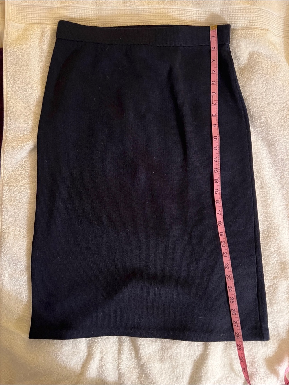 St John Classic Black Knit Skirt size 12